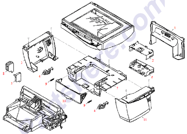 HP parts picture diagram for C6680-00041, C6680-40021, C6680-40022, C6680-40026, C6680-60058, C7281-68001